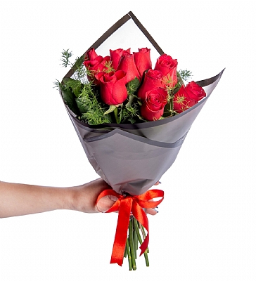 Mat Siyah Bukette 11 Krmz Gl