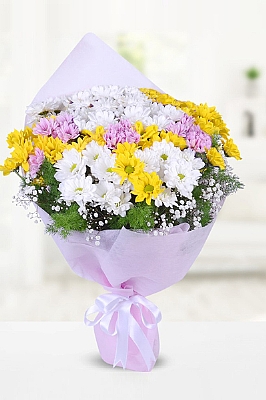 Renkli Papatya Buketi